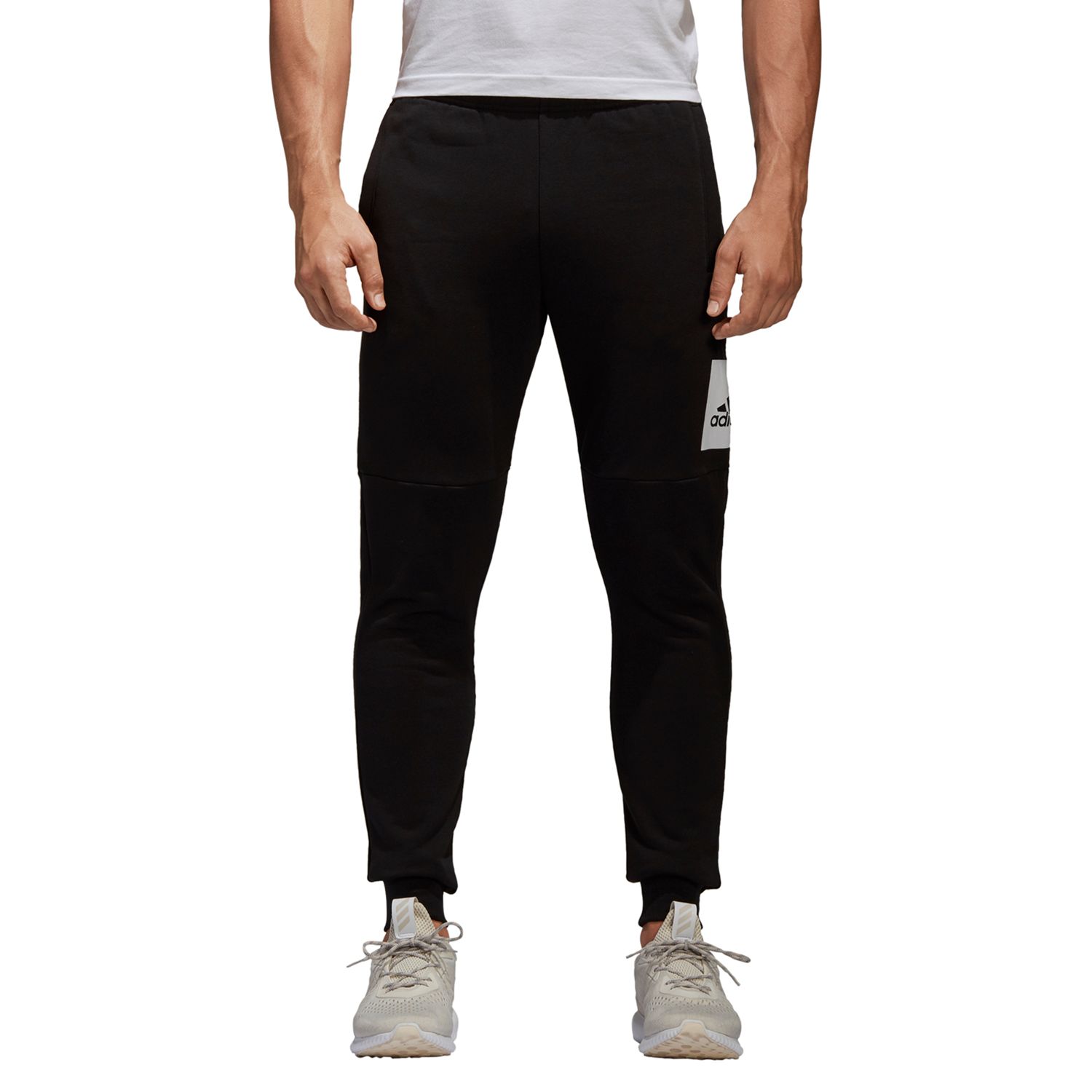 men's adidas french terry patch jogger pants