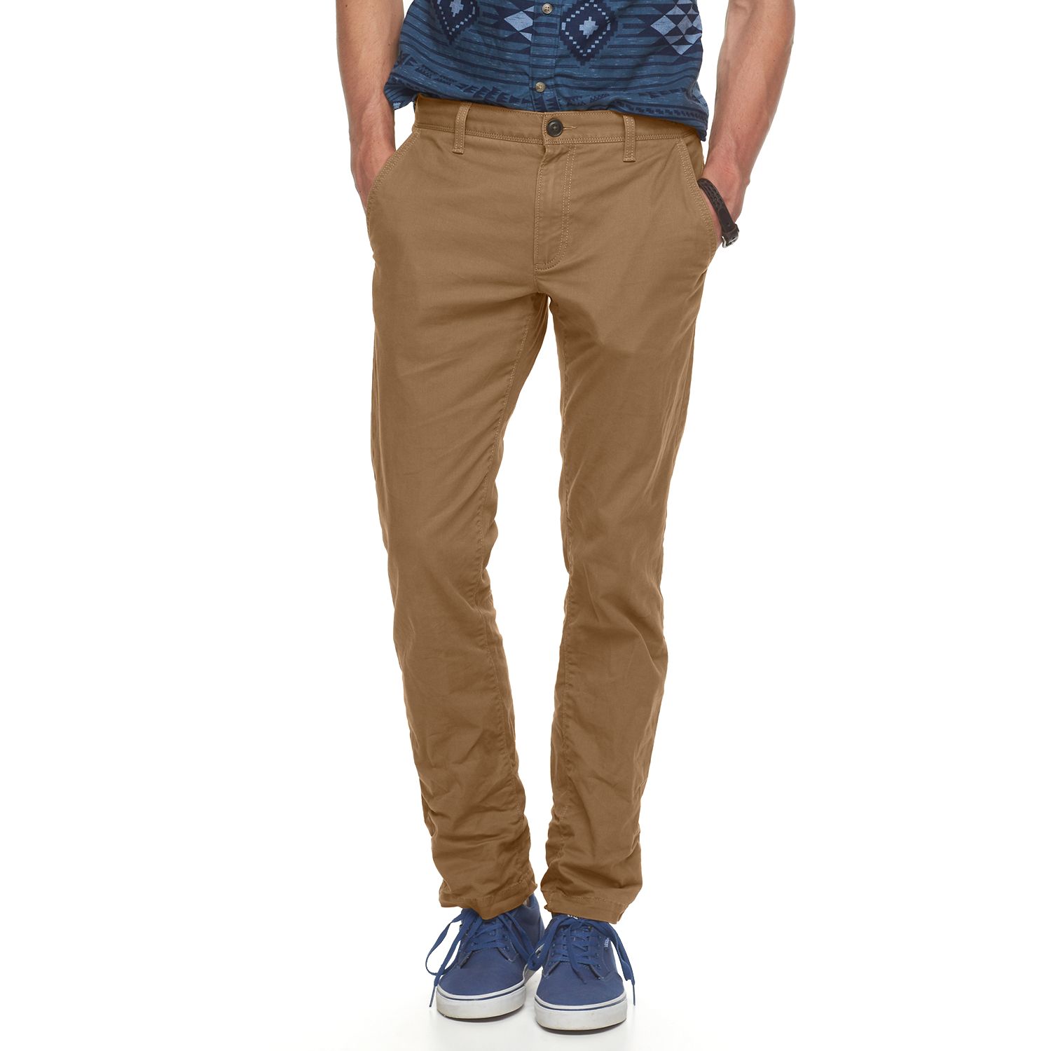 slim straight khakis mens