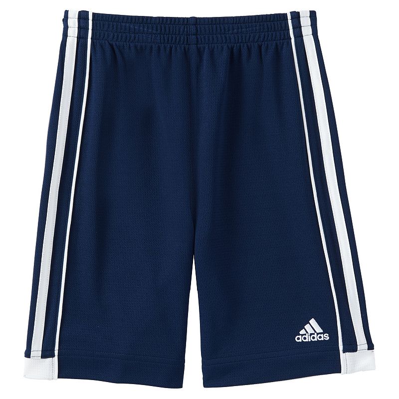 UPC 191358412321 product image for Boys 4-7x Adidas Speed Striped Shorts, Size: 5, Blue | upcitemdb.com