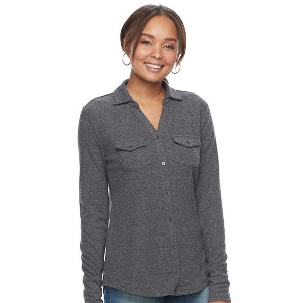 Women's johnny best sale collar shirt