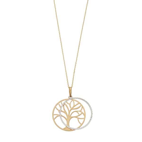 Tree of life necklace deals 14k gold