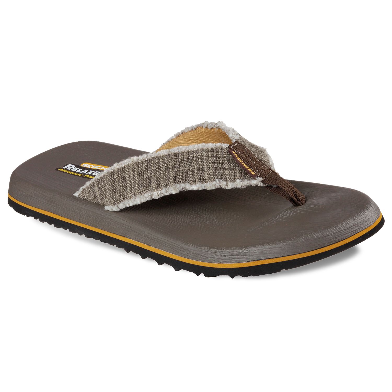 mens sketchers flip flops