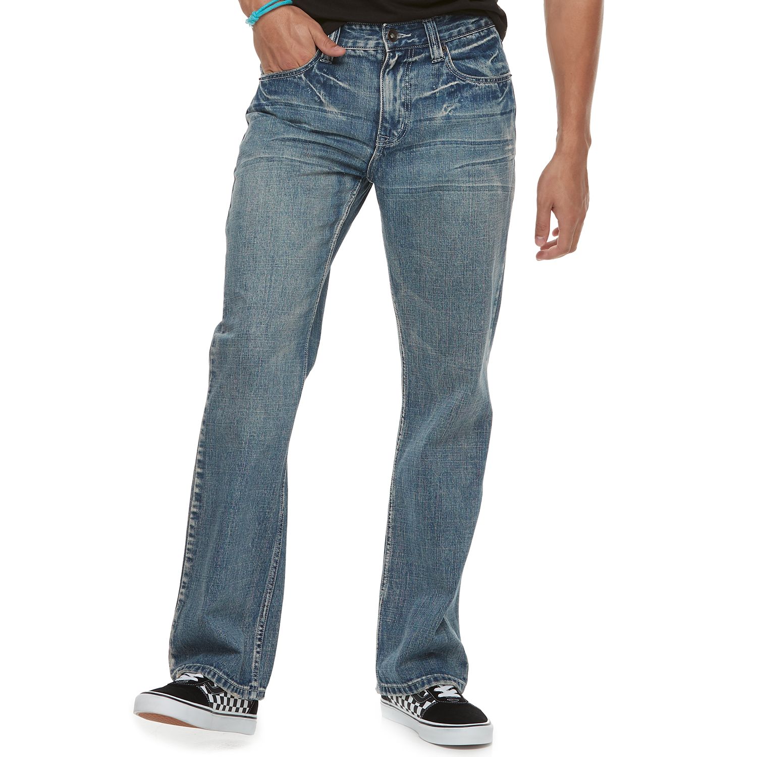 men's urban pipeline relaxed bootcut jeans