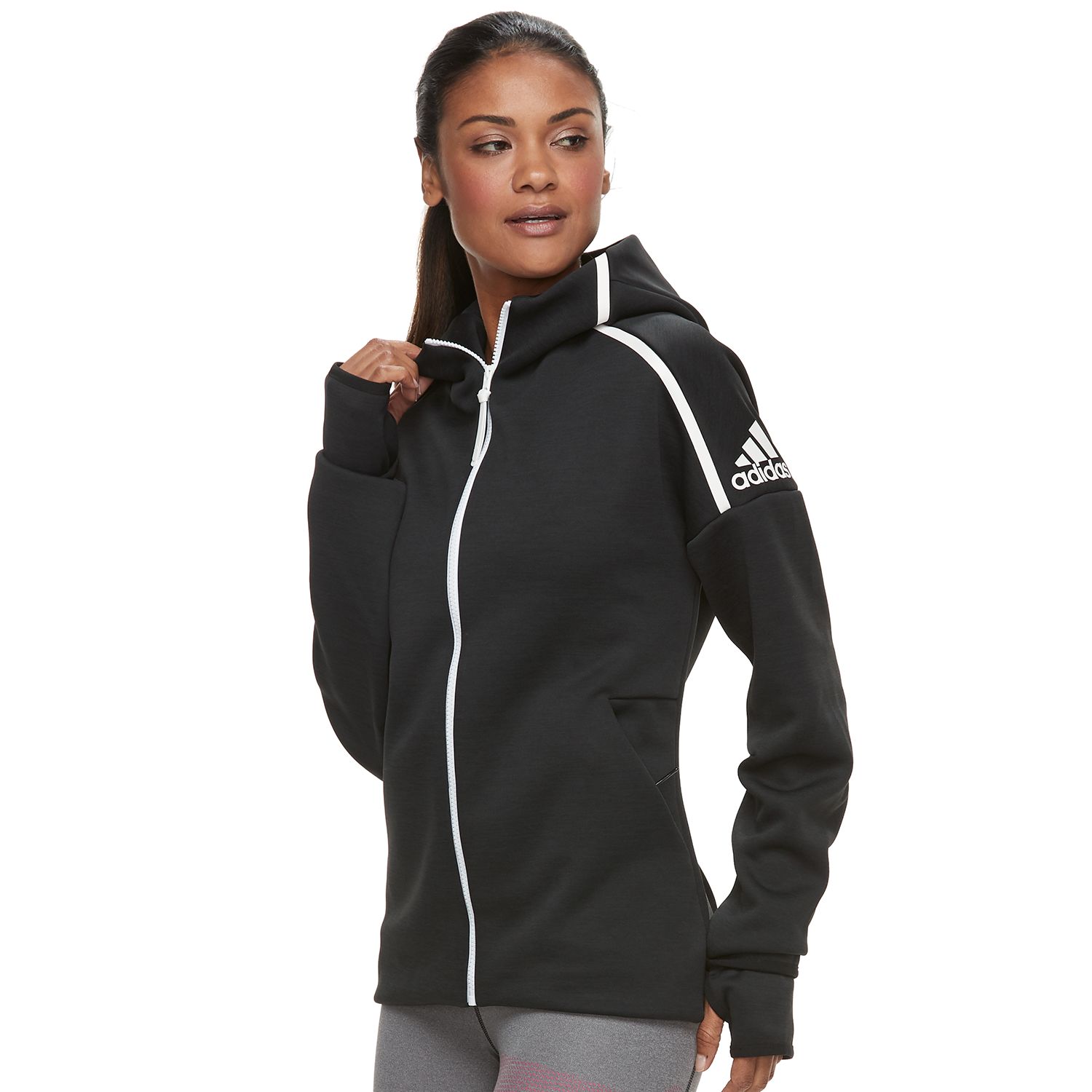 adidas thumbhole hoodie