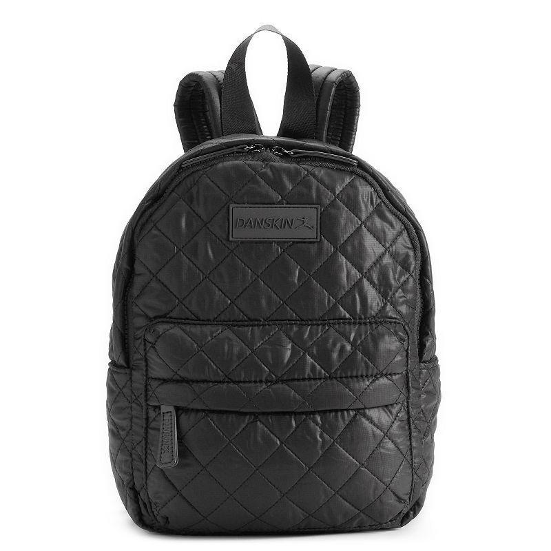 Danskin Quilted Mini Backpack, Black