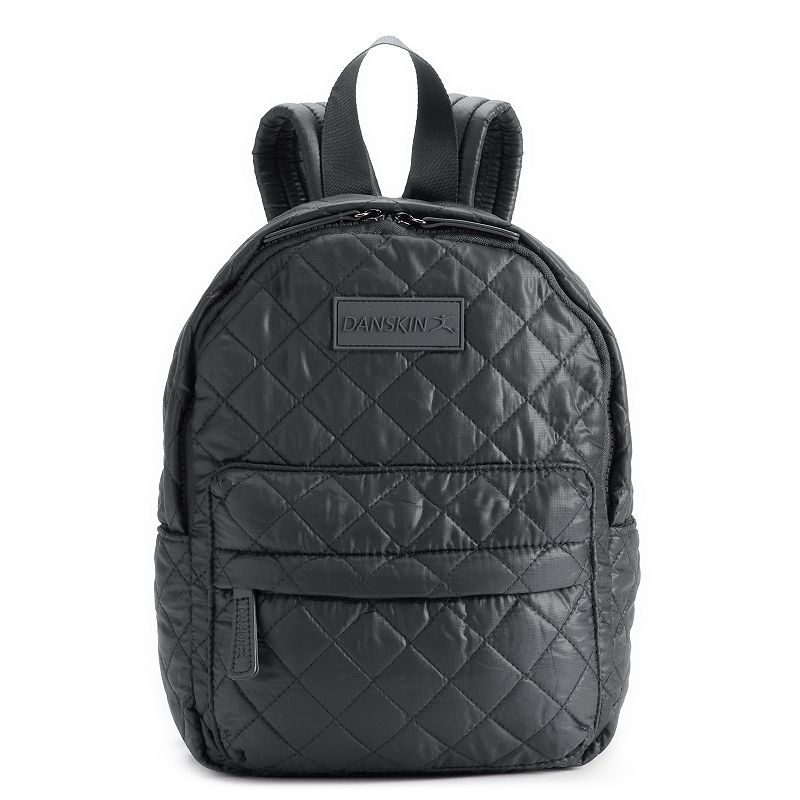 Danskin Quilted Mini Backpack, Grey
