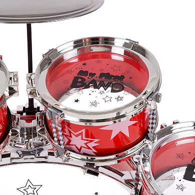 Hey! Play! 7-Piece Toy Drum Set