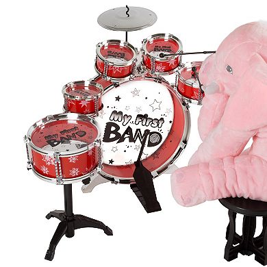 Hey! Play! 7-Piece Toy Drum Set