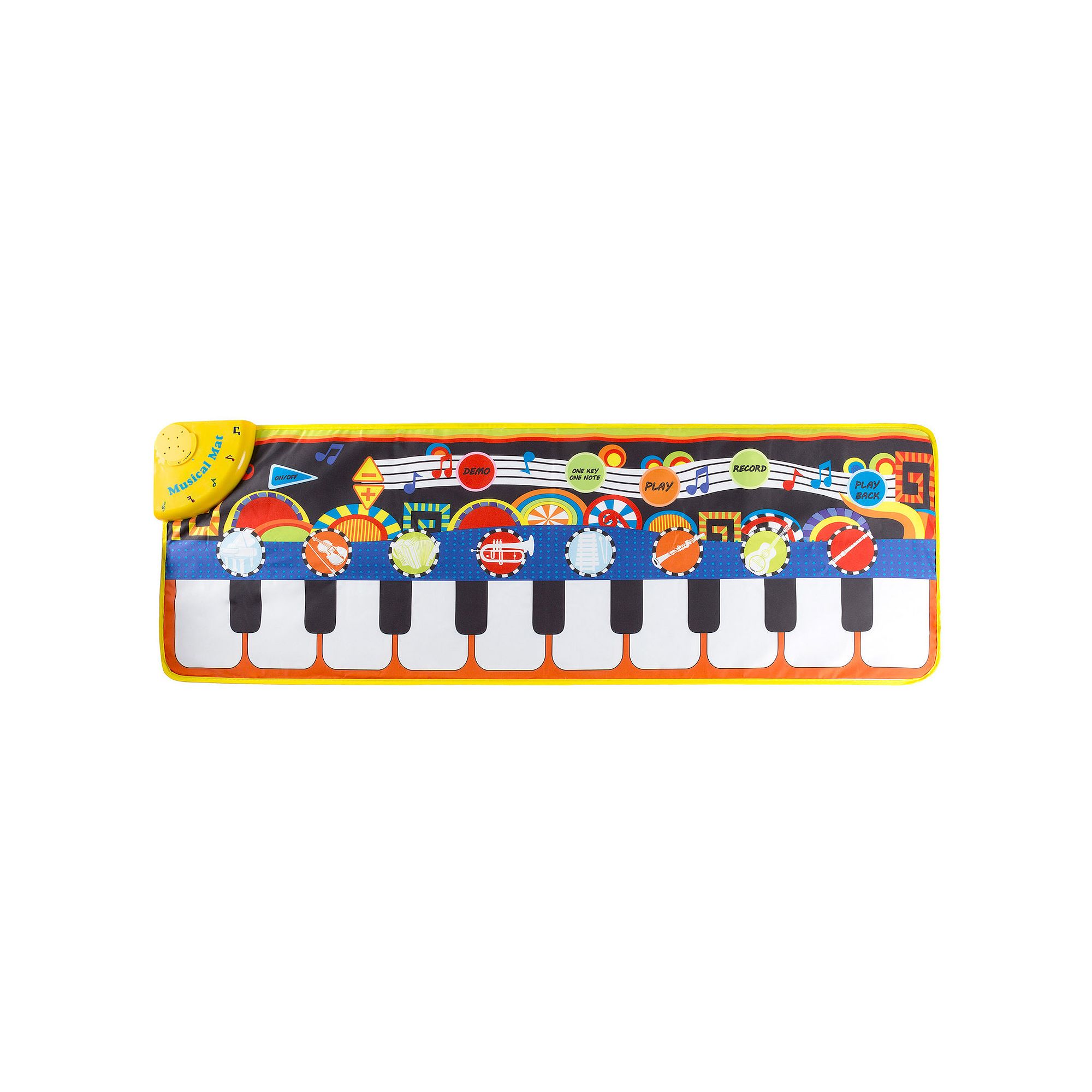 Hey! Play! Kids Step Piano Mat, Multicolor