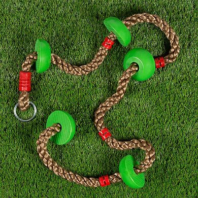 Hey! Play! Climbing Rope Knotted Tree Swing Ladder