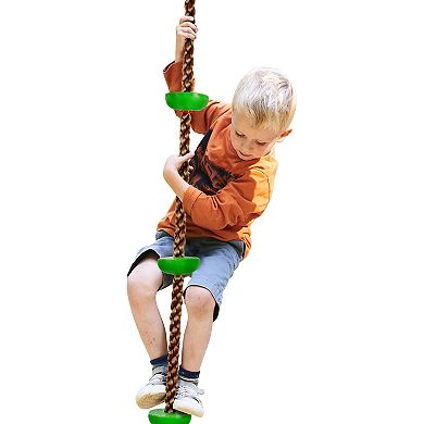 Hey! Play! Climbing Rope Knotted Tree Swing Ladder