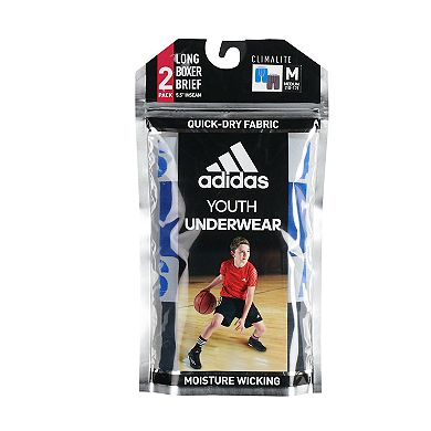 Boys 6-20 adidas 2-Pack Performance Boxer Brief 
