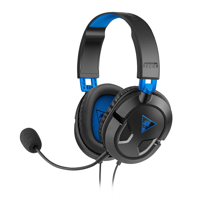 Turtle Beach - Recon 50P Wired Gaming Headset for PlayStation, PS5, PS4, Xbox Series X | S, Xbox One, Nintendo Switch, Mobile & PC - Black/Blue