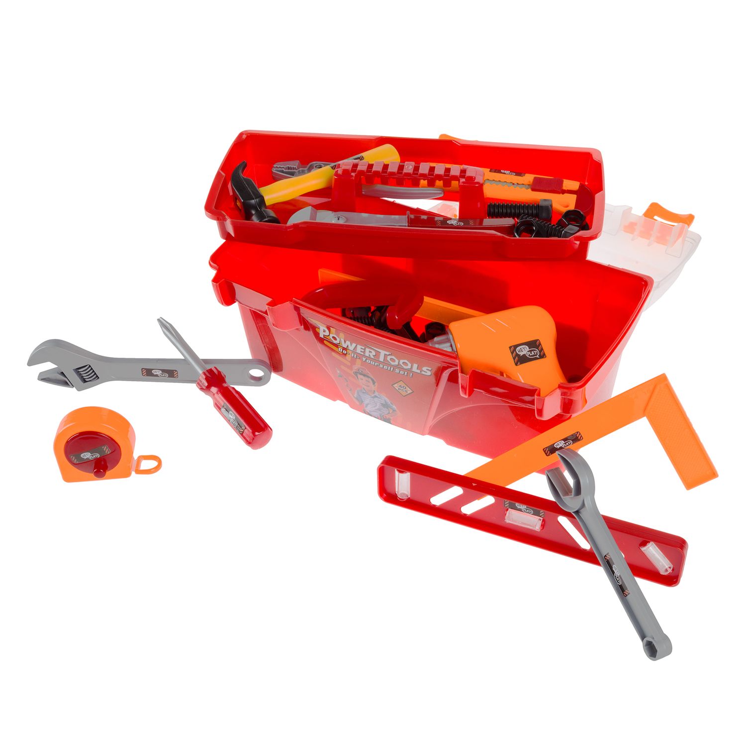 Image for Hey! Play! 40-Piece Toy Tool Box Set at Kohl's.