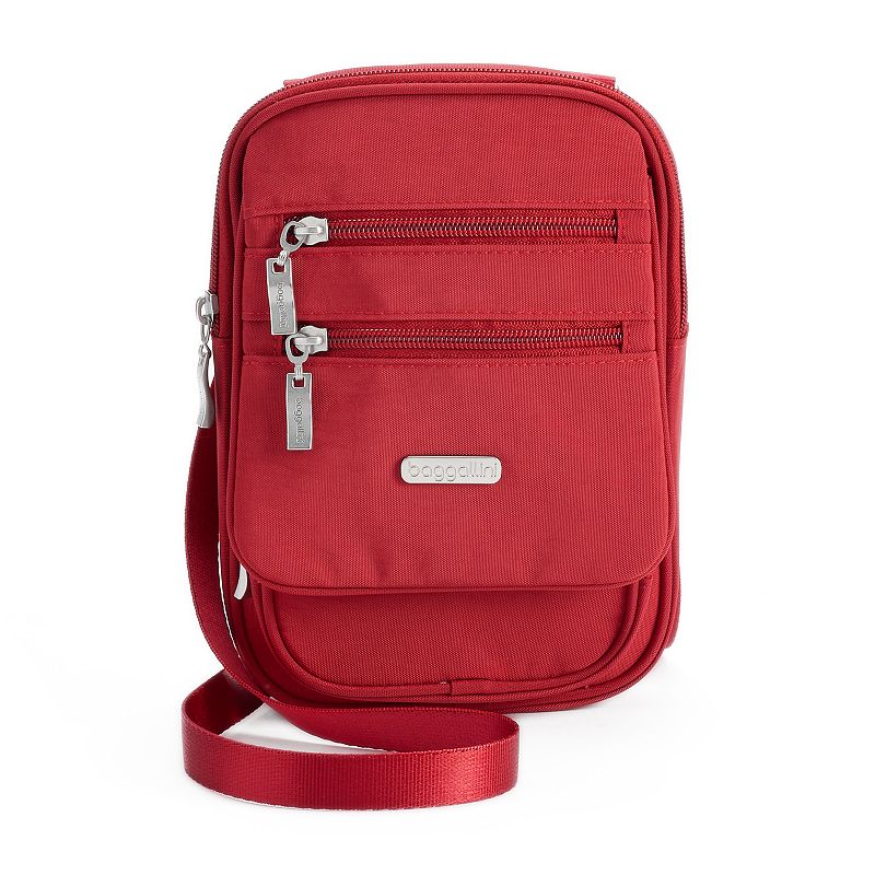 Baggallini Journey RFID-Blocking Crossbody Bag, Apple