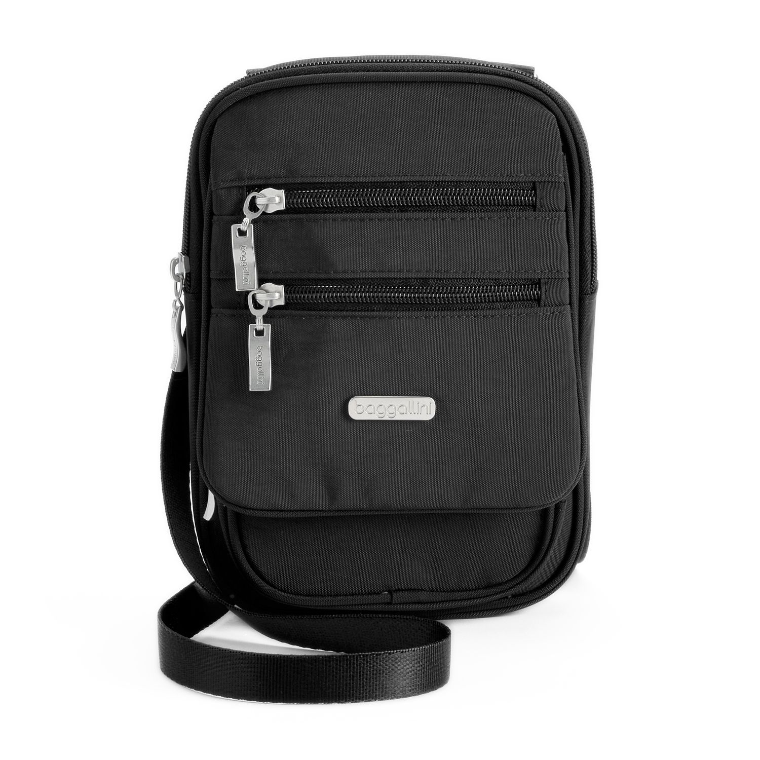Baggallini Journey RFID-Blocking Crossbody Bag, Dark Grey