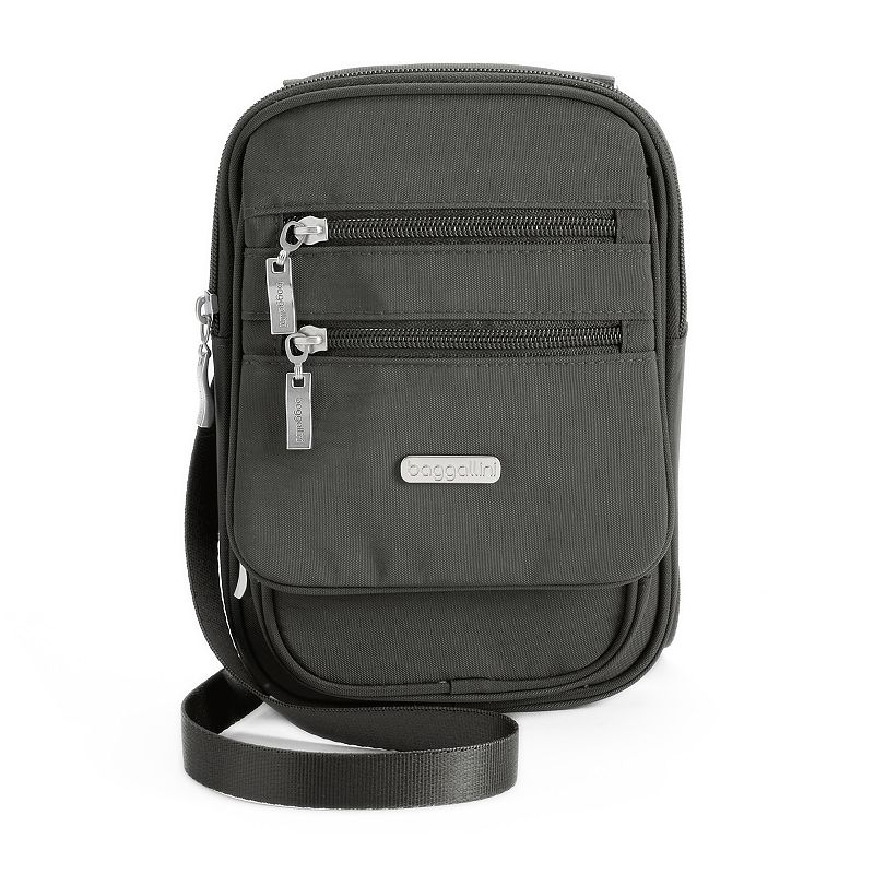 Baggallini Journey RFID-Blocking Crossbody Bag, Grey