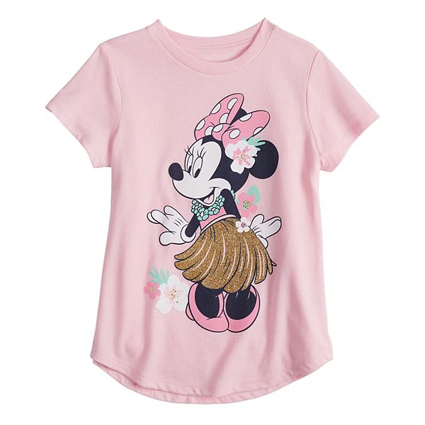 Disney's Minnie Mouse Girls 4-10 Glitter Tropical Flutter Tee by ...