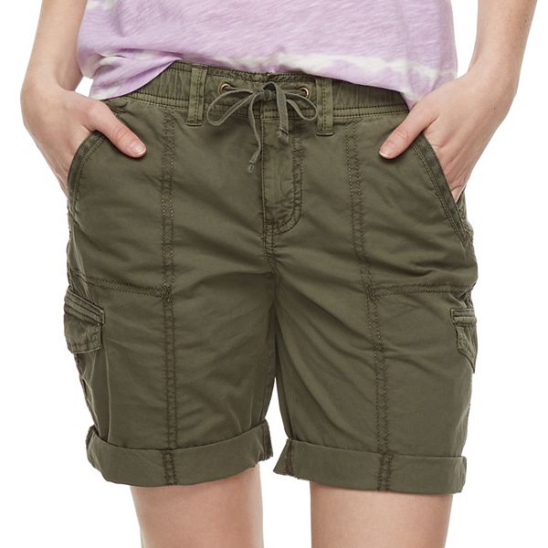 Kohls womens khaki on sale shorts