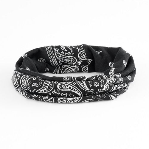 SO® Bandana Print Jersey Head Wrap