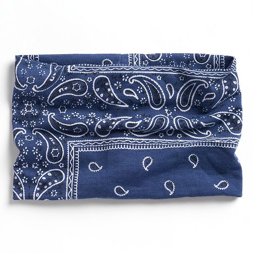 SO® Bandana Print Jersey Head Wrap