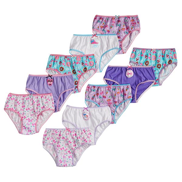 Girls 4-8 JoJo Siwa 10-pack Brief Panties