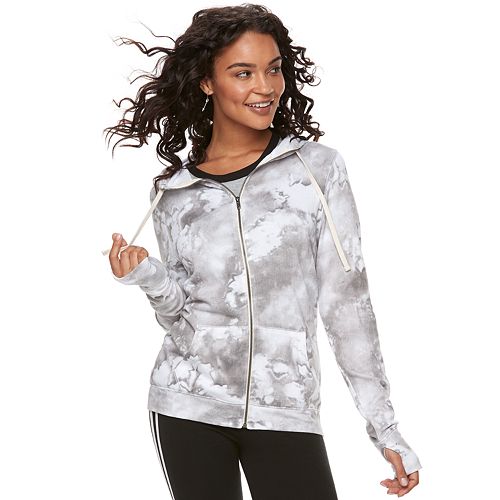 kohls womens zip up hoodie