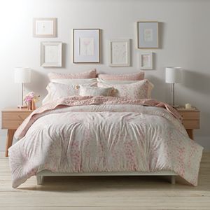 Simply Vera Vera Wang Scattered Leaves Duvet Cover Set