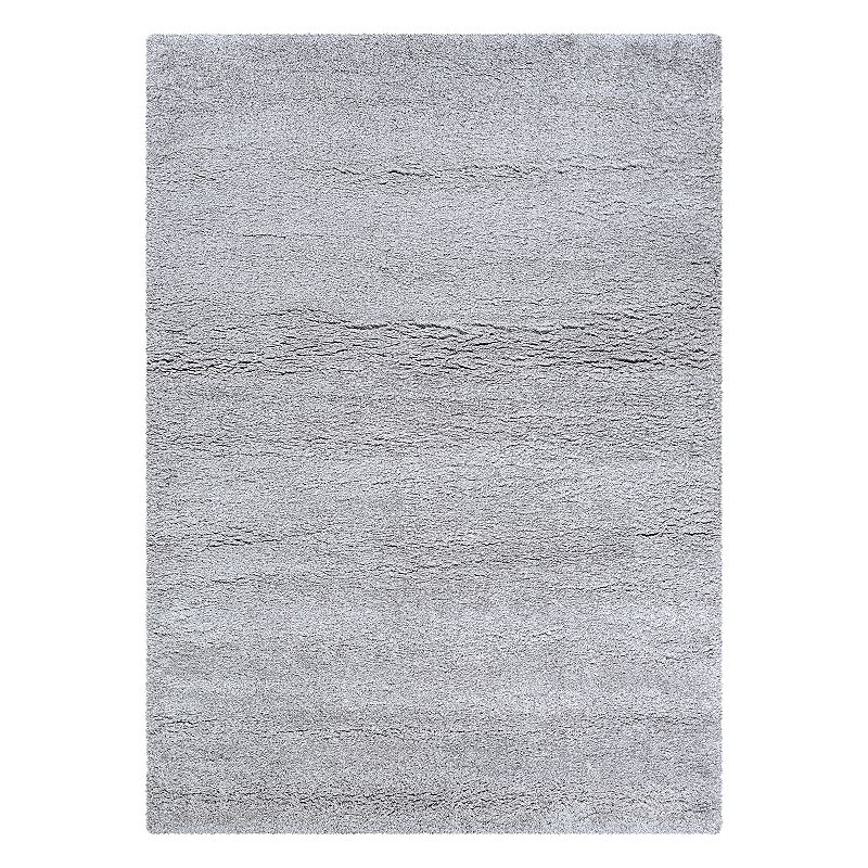Couristan Urban Shag Medina Solid Rug, Grey, 6.5X9.5 Ft