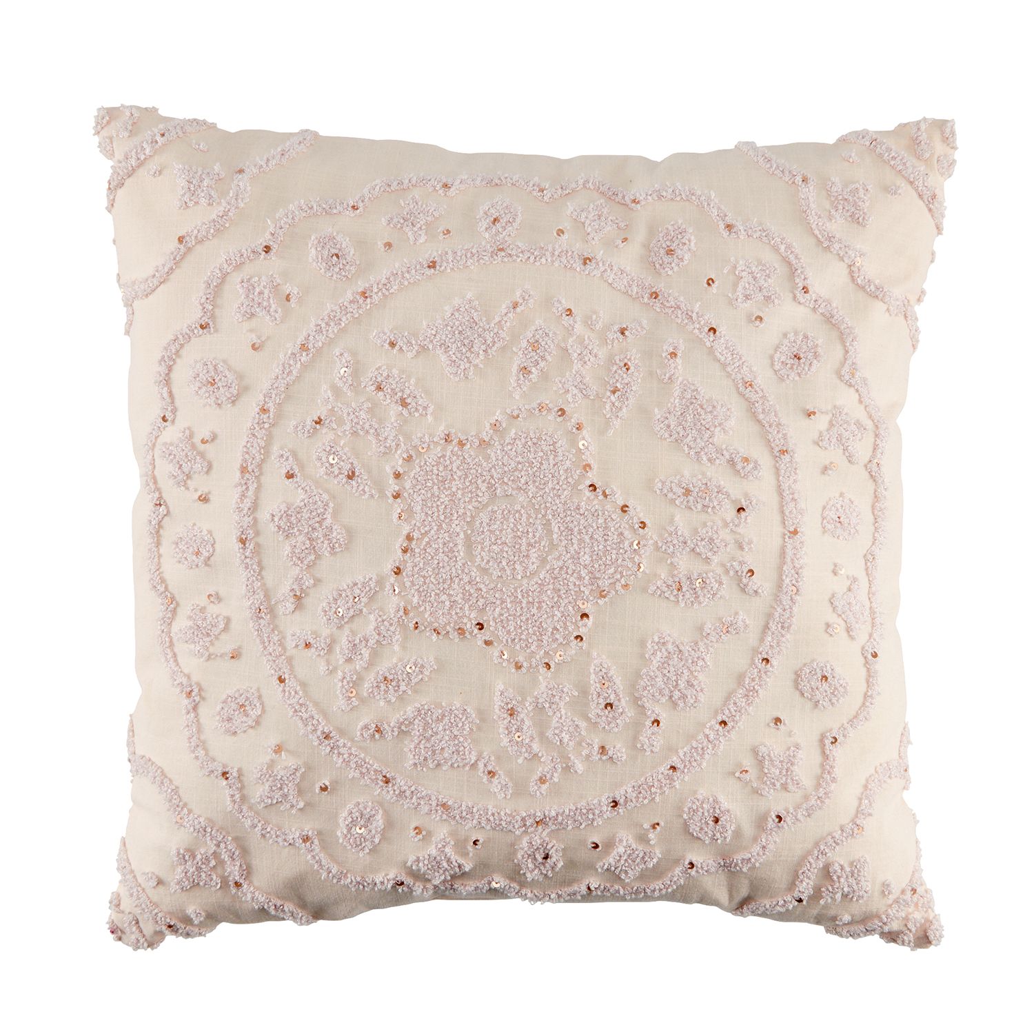 Lc Lauren Conrad Pink Medallion Throw Pillow