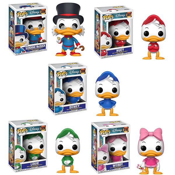 Funko Pop Disney S Ducktales Collectors Set Scrooge Mcduck Huey Dewey Louie Webby - scorrge roblox
