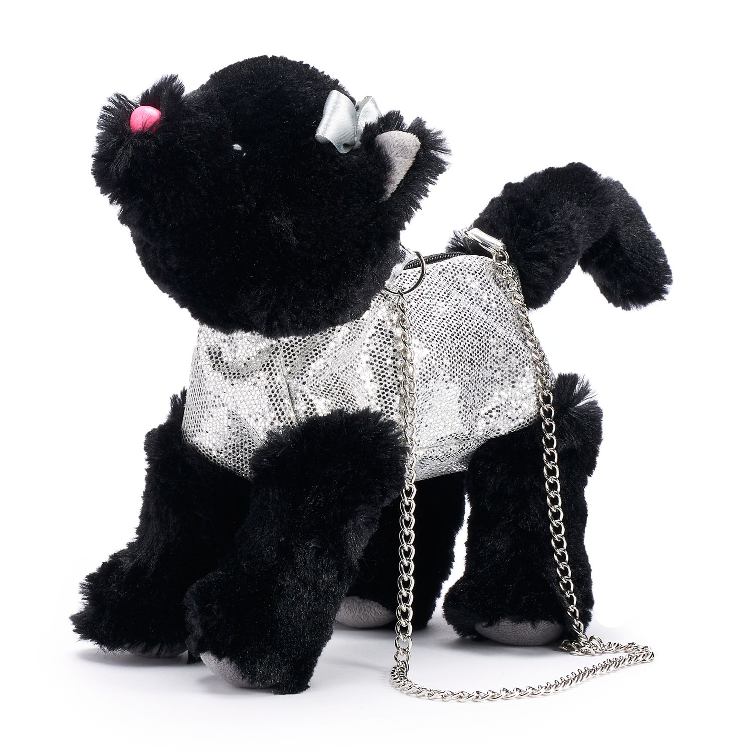 black kitty stuffed animal