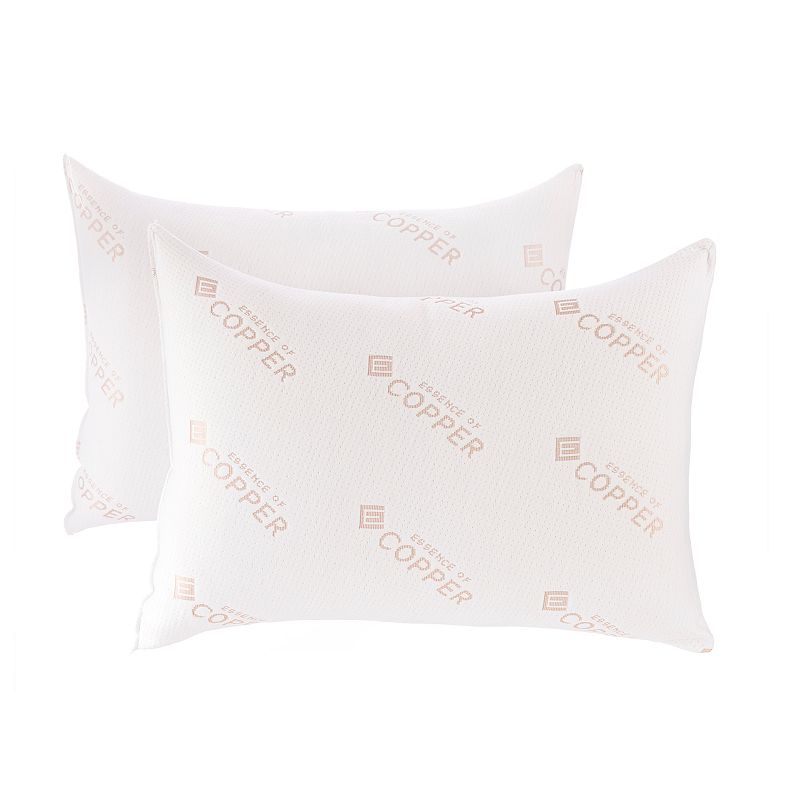 76662620 Essence of Copper Knit 2-pack Bed Pillows, White,  sku 76662620