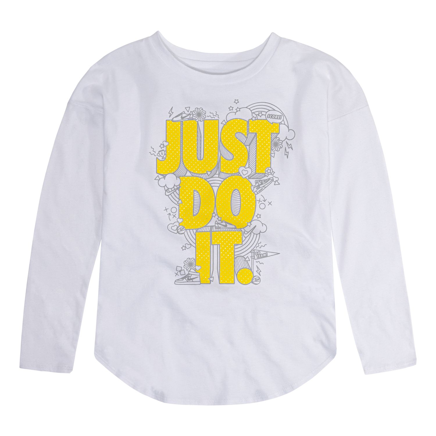 nike just do it jacquard neck tee