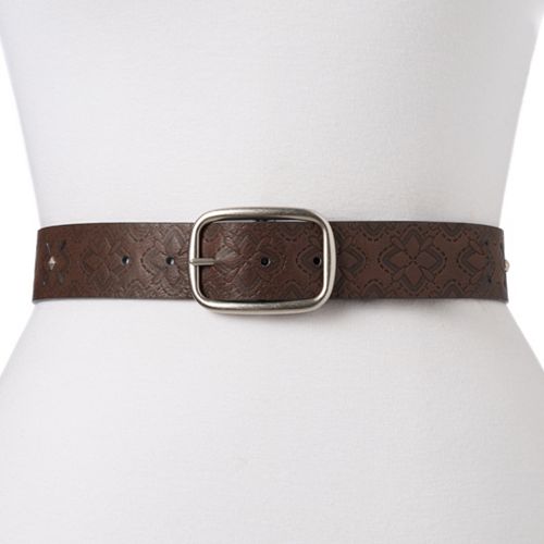 Women's & Plus Size Relic by Fossil Perforated & Studded Reversible Belt
