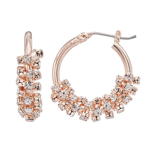 Simply Vera Vera Wang Simulated Crystal Hoop Earrings