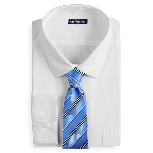 Chemise Habillée Homme Croft & Barrow - Taille 15 1/2, Manches 32/33 - Rouge - Occasion Très Bon état
