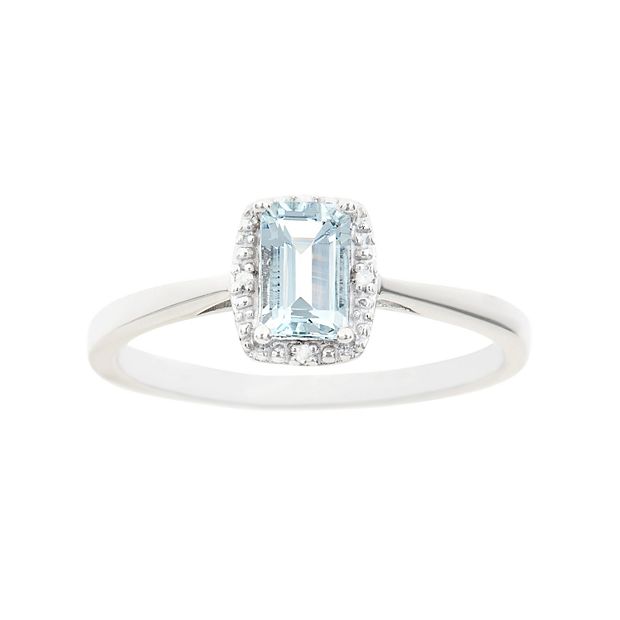 Kohls hot sale aquamarine ring