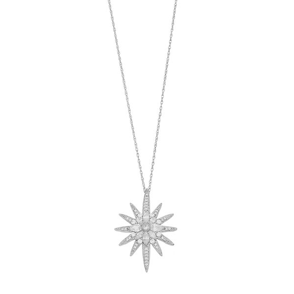 ECU Sunburst Necklace Sterling Silver / Front Engraving