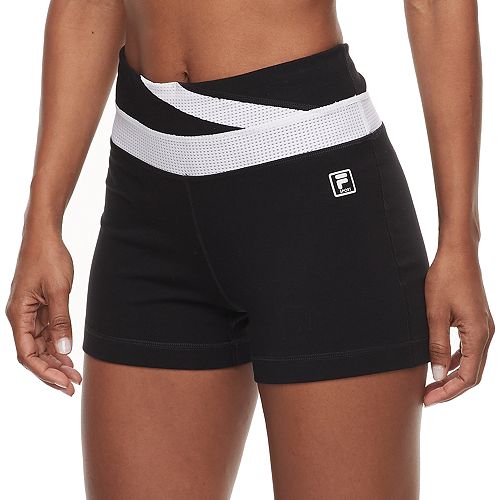 fila sport woven piecing shorts