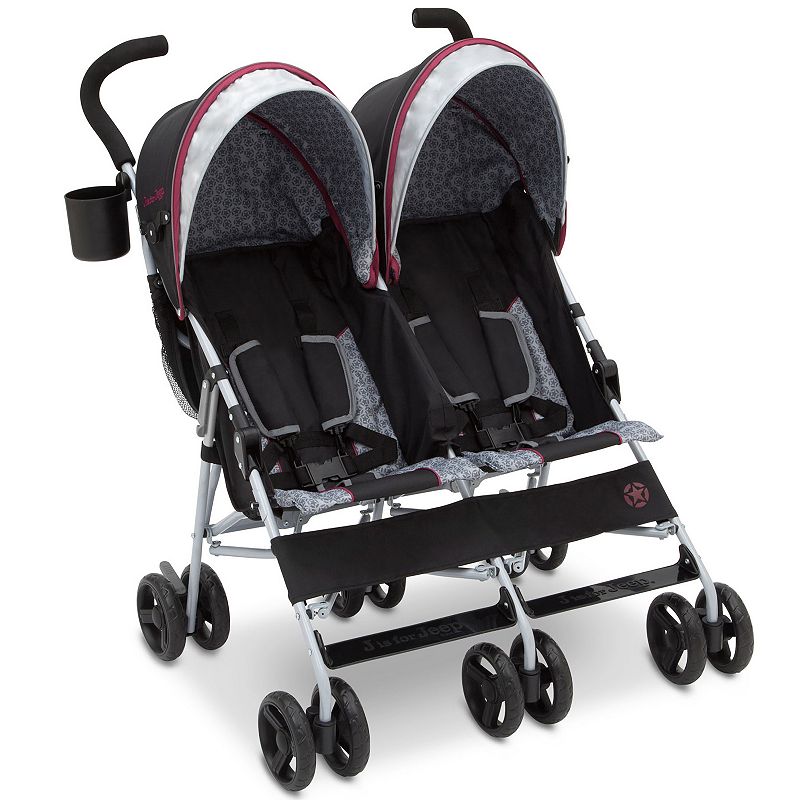 Jeep Scout Double Stroller - Lunar Burgundy