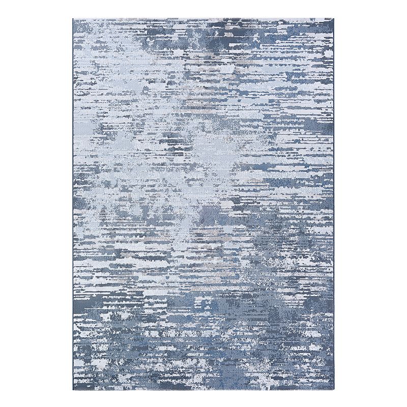 Couristan Serenity Cryptic Abstract Rug, Grey, 8X11 Ft