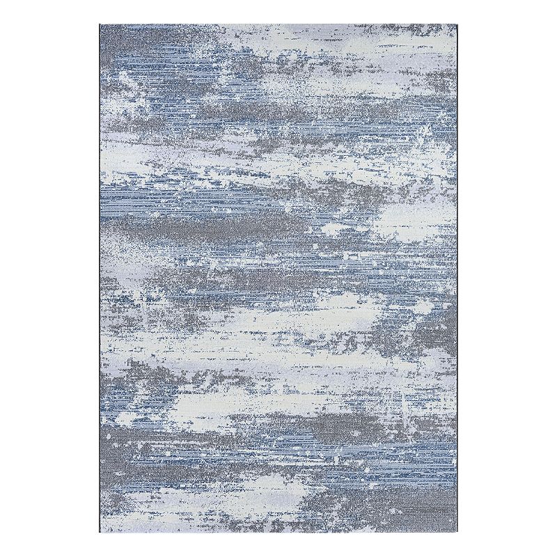 Couristan Serenity Virga Abstract Rug, Grey, 8X11 Ft