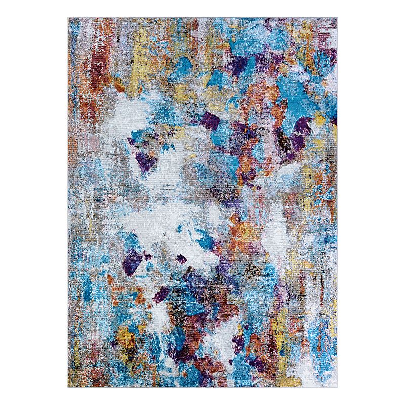 Couristan Gypsy Artist's Palette Abstract Rug, Multicolor, 8X11 Ft