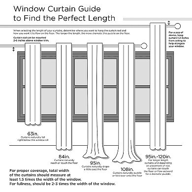 SunSmart Abel Ogee Knitted Jacquard 100% Blackout Window Curtain