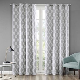 Madison Park Blackout 1-Panel Kagen Printed Ikat Window Curtain