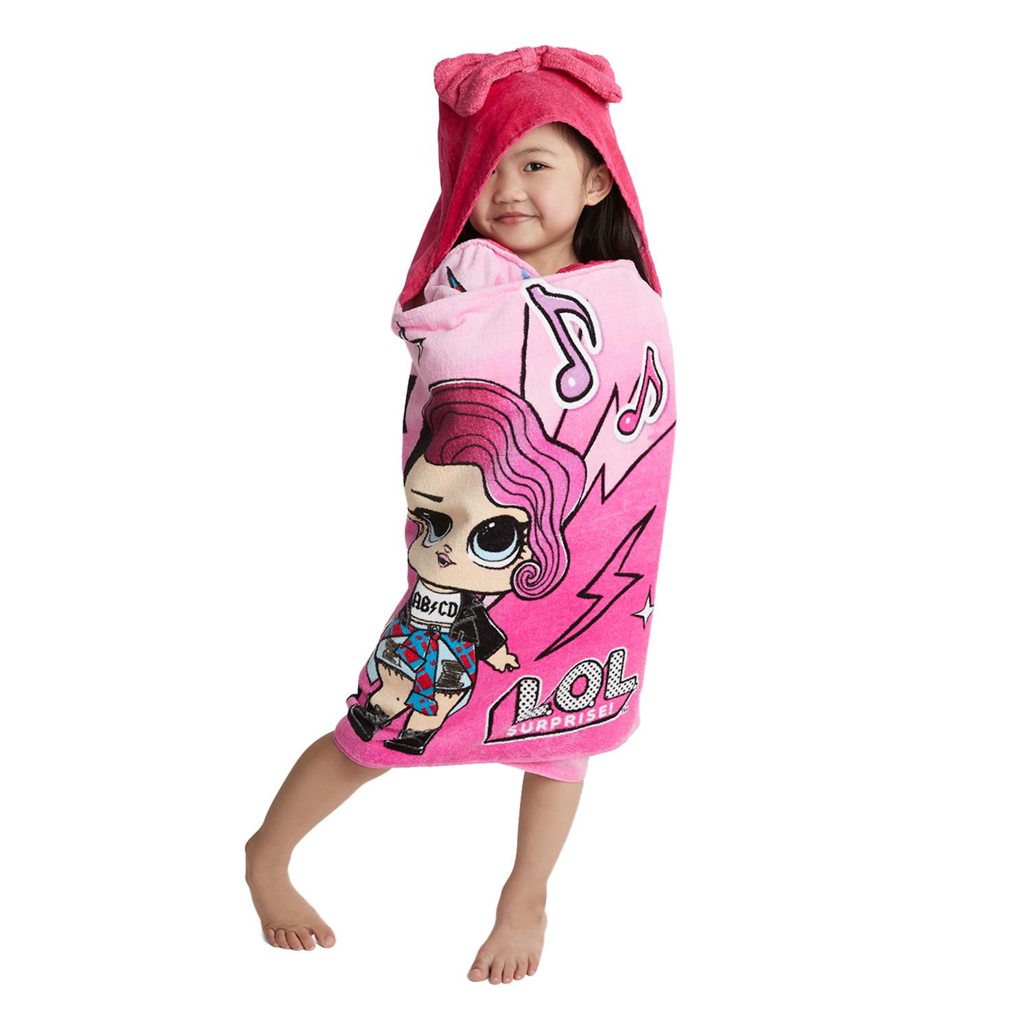 lol surprise hooded towel