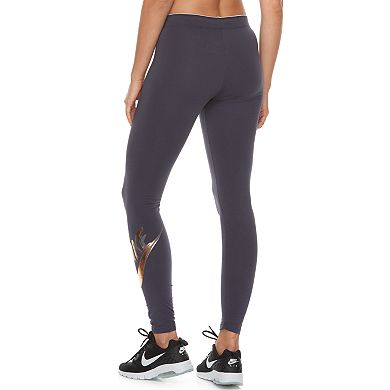 Women's Nike Sportswear Metallic Graphic Midrise Leggings