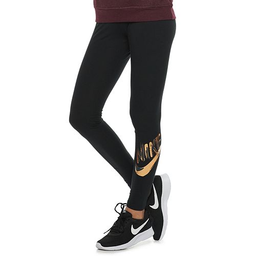 Women's Nike Sportswear Metallic Graphic Midrise Leggings