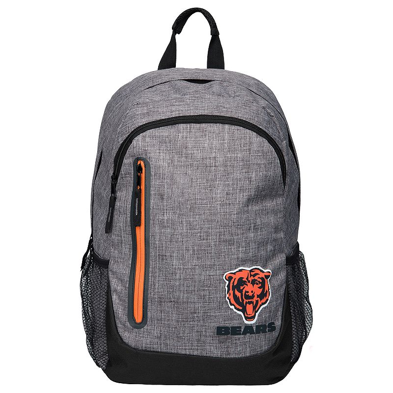Forever Collectibles Chicago Bears Team Logo Backpack, Med Grey
